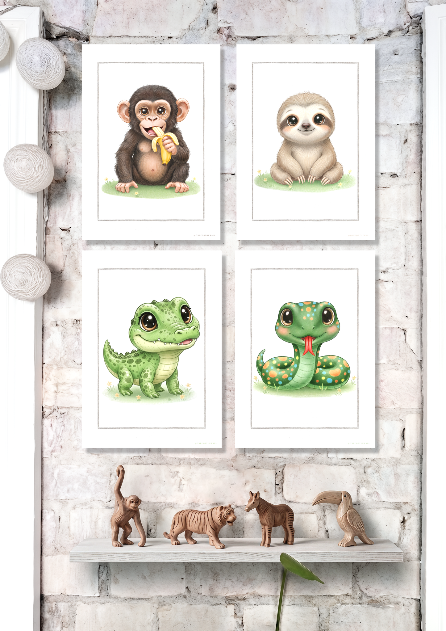 Den lille Chimpanse -  Art Print