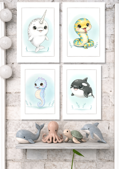 Den lille Narhval - Art Print