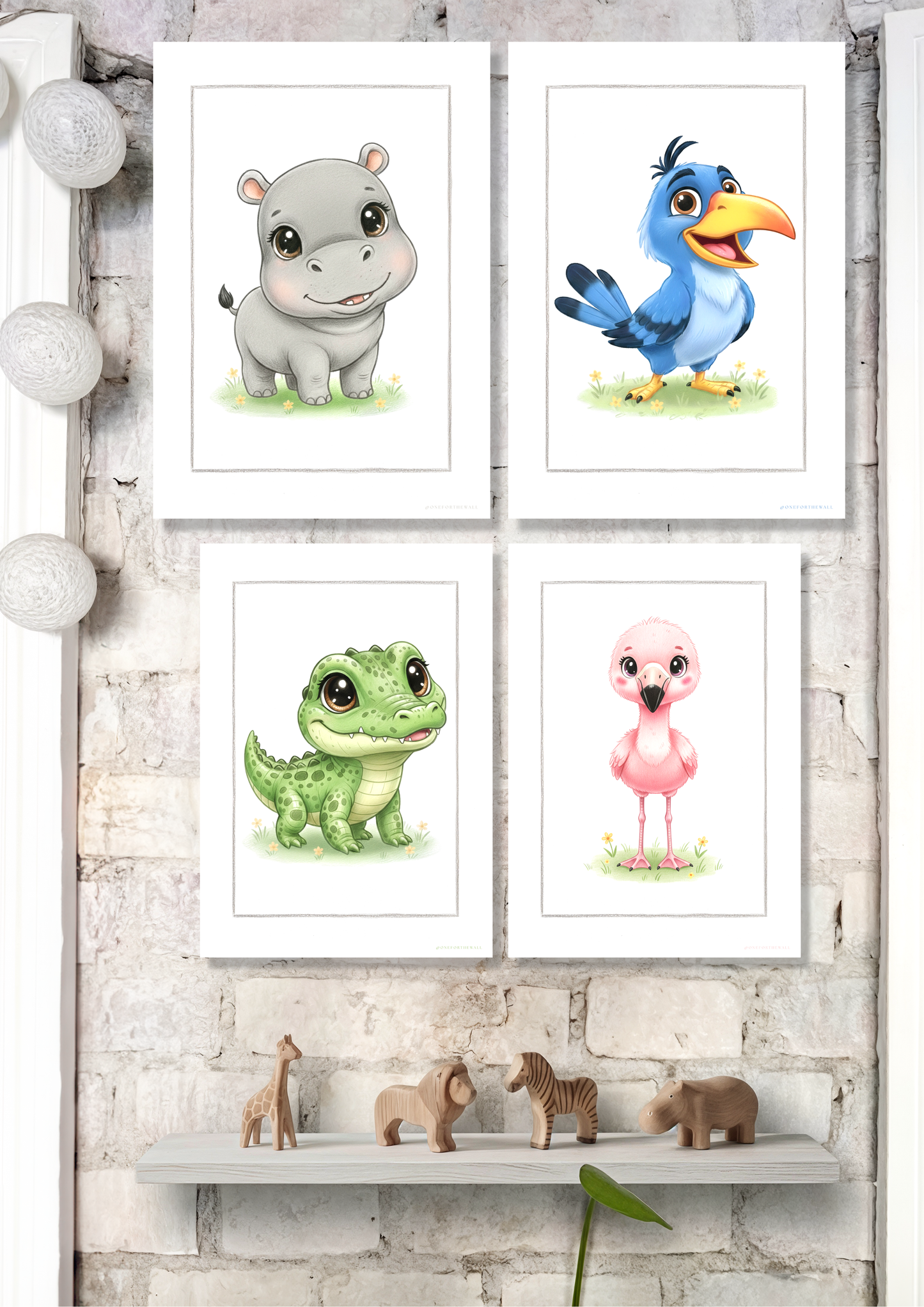 Den lille Flodhest - Art Print