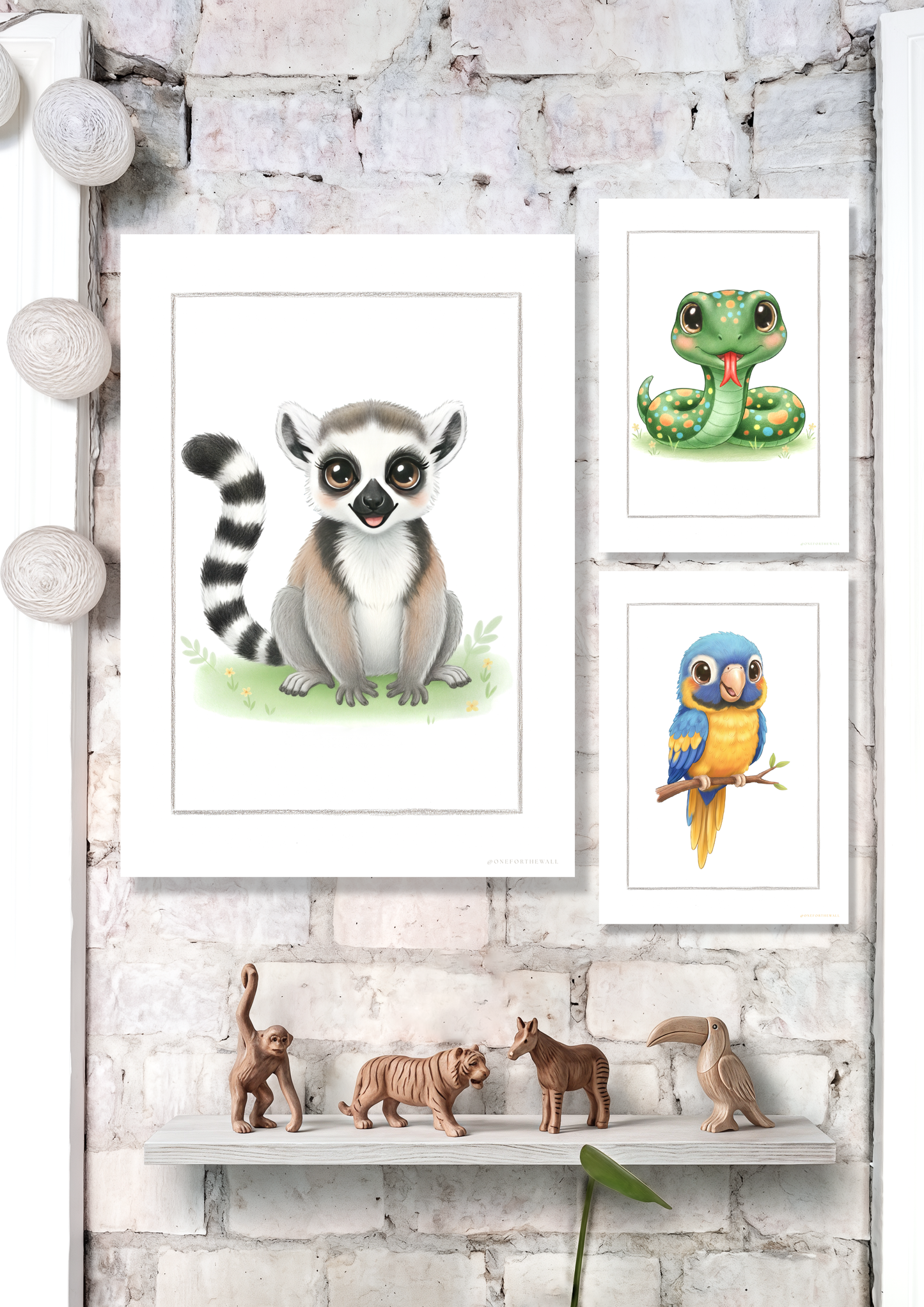 Den lille Lemur - Art Print