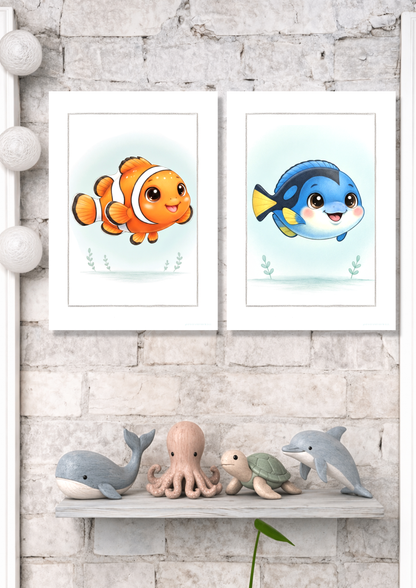 Den lille Klovnefisk - Art Print