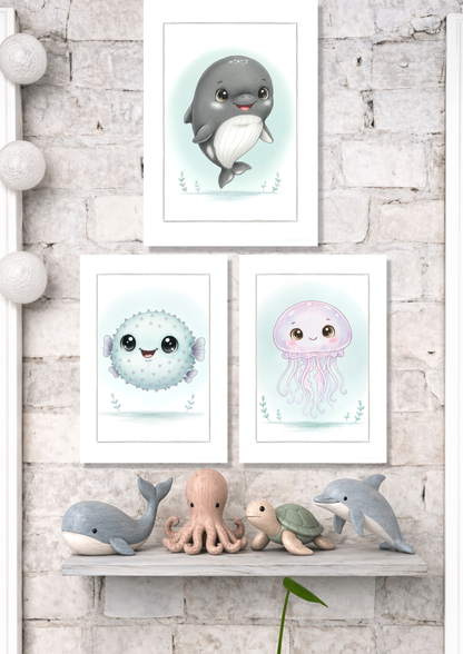Den lille Hval - Art Print