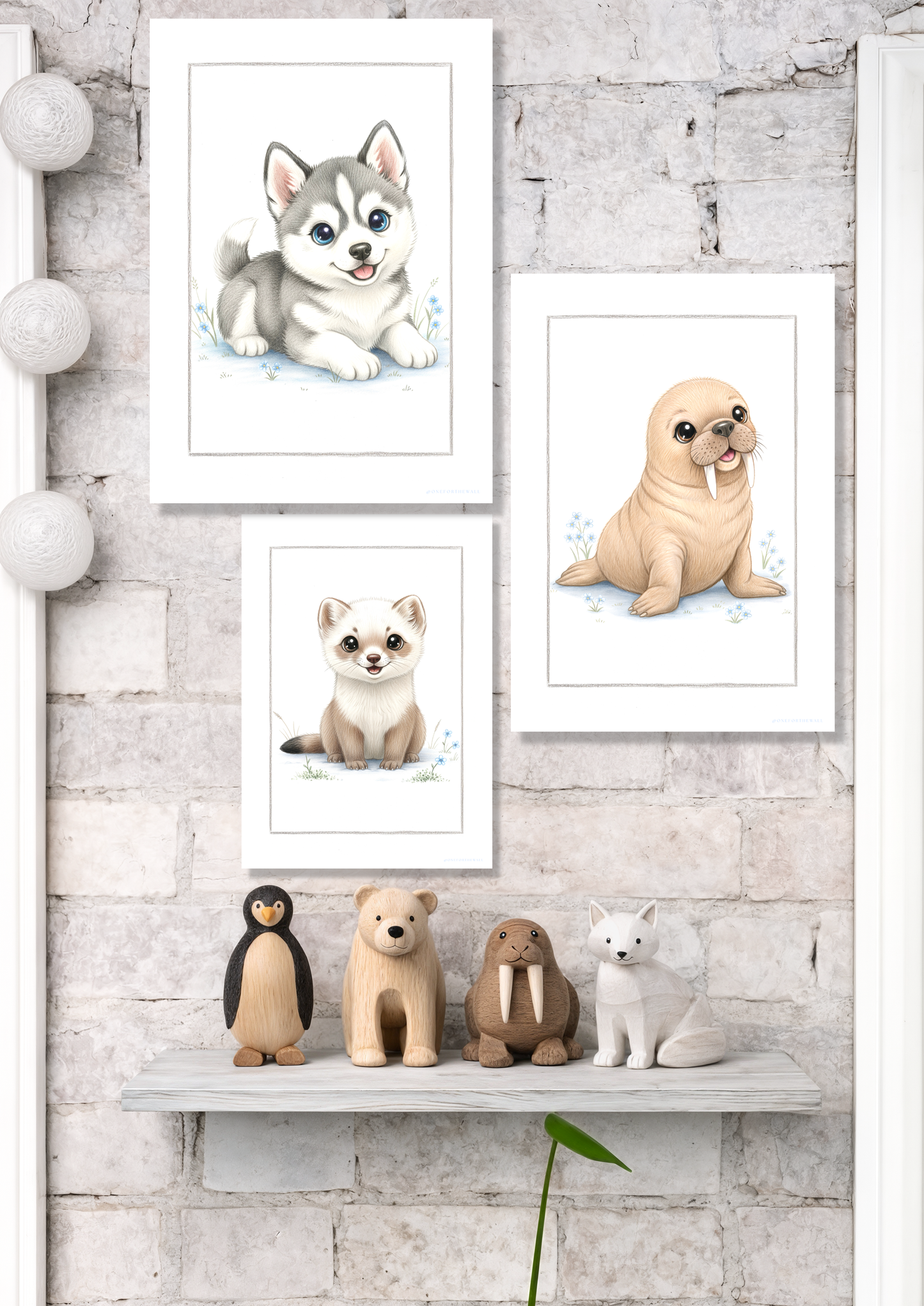 Den lille Husky - Art Print