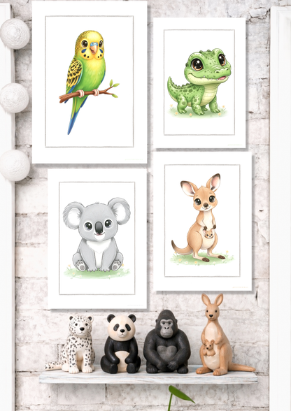 Den lille Undulat - Art Print