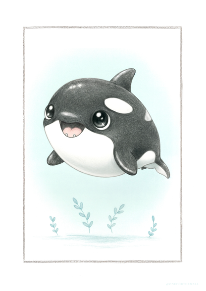 Den lille Spækhugger - Art Print
