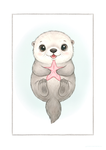 Den lille Odder - Art Print