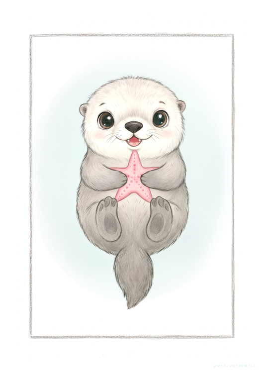 Den lille Odder - Art Print