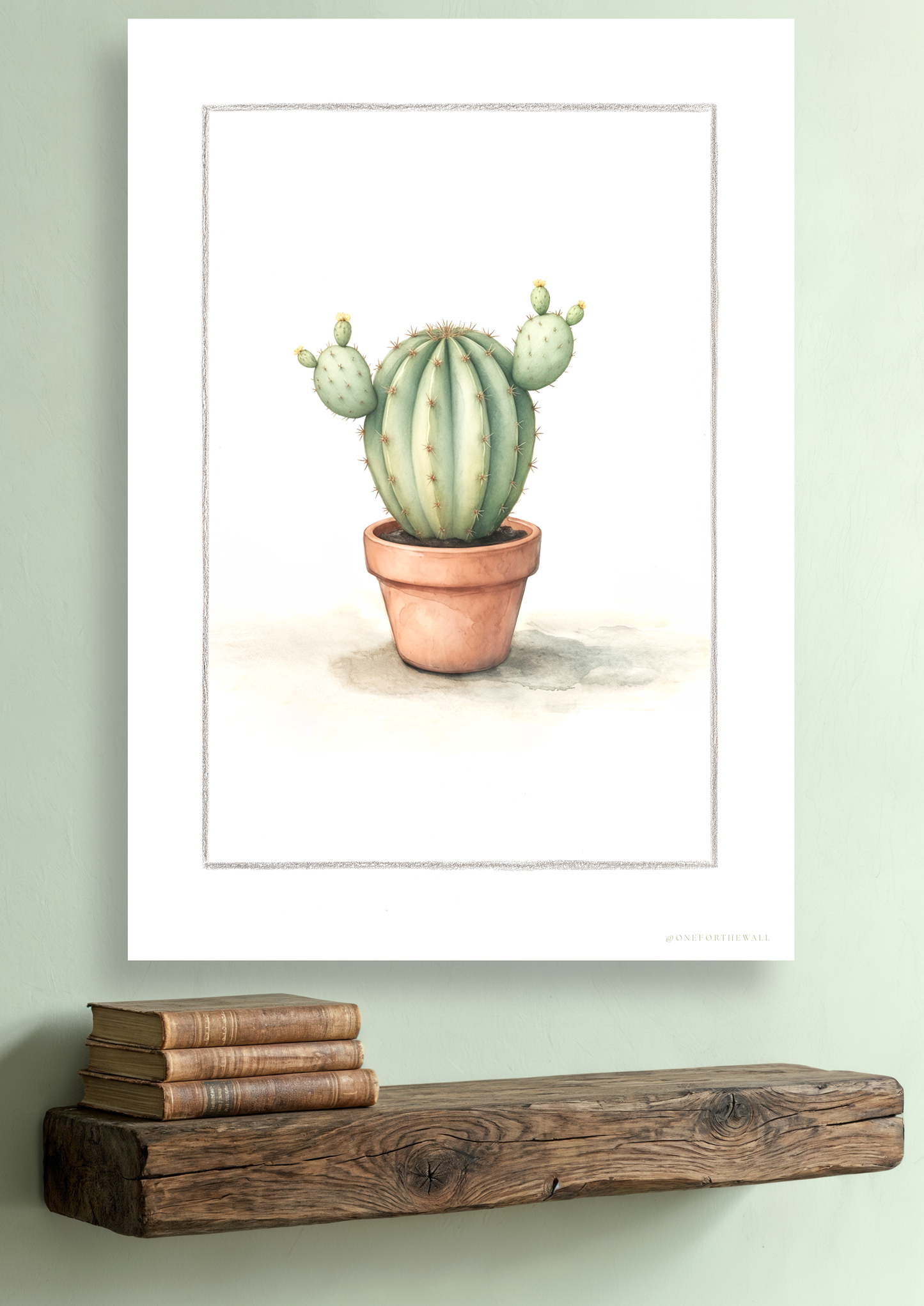 Kaktus Opuntia - Art Print