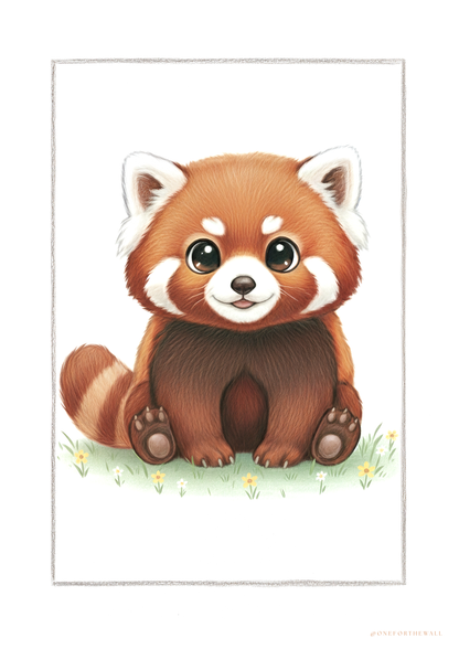 Den lille Røde Panda - Art Print