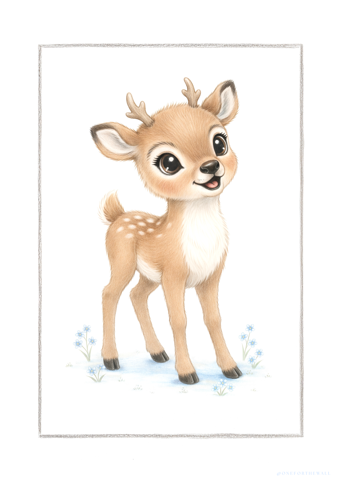Det lille Rensdyr - Art Print