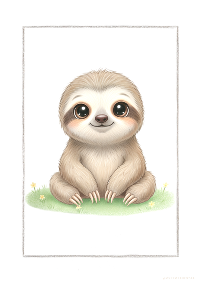 Det lille Dovendyr -  Art Print