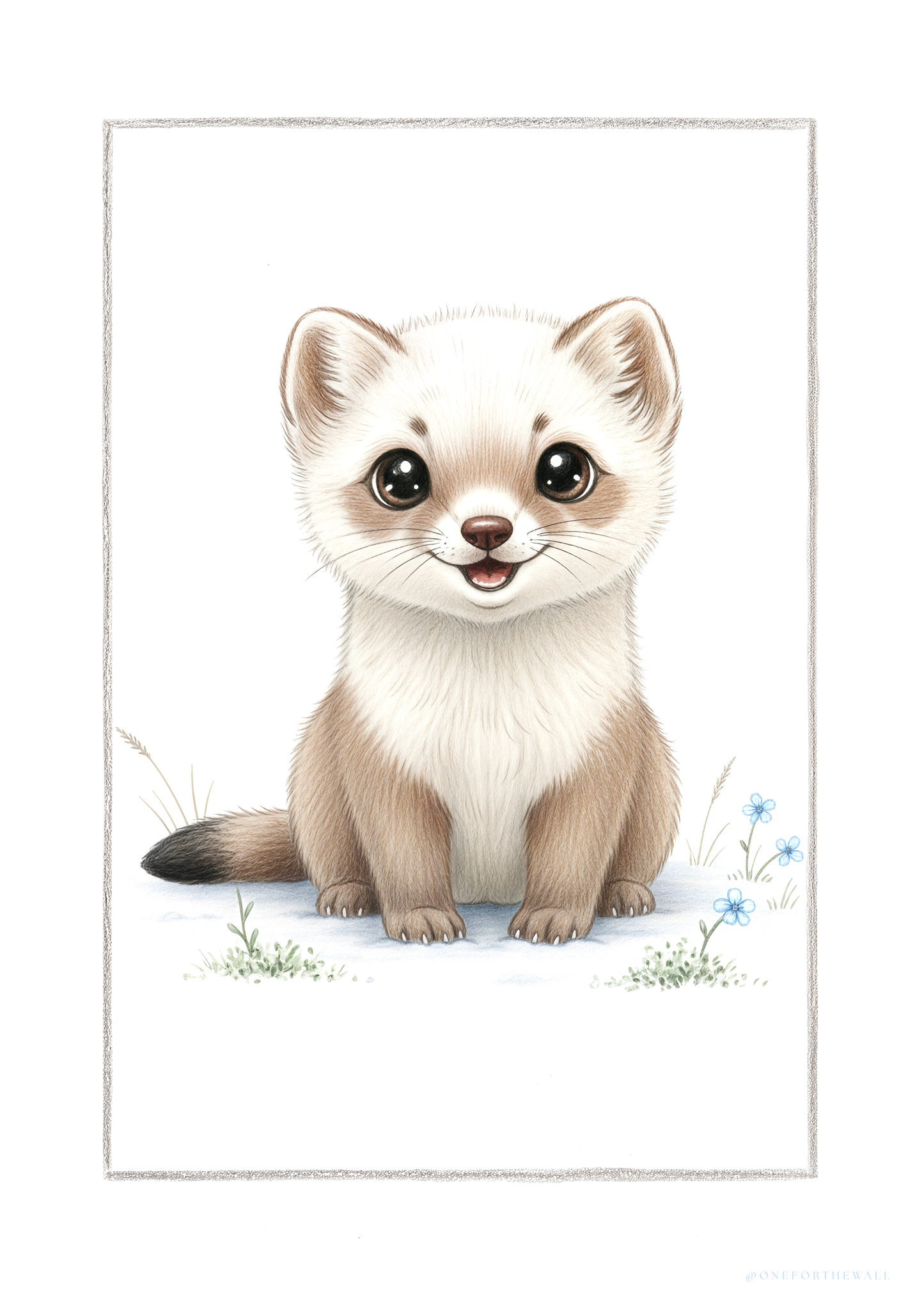 Den lille Hermelin - Art Print