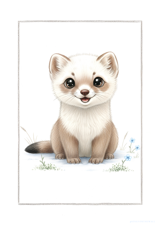 Den lille Hermelin - Art Print