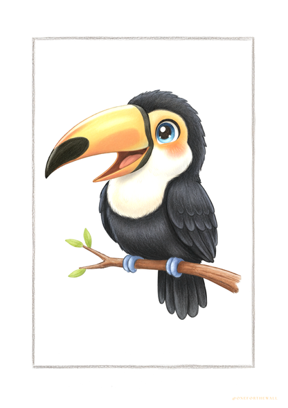 Den lille Tukan - Art Print