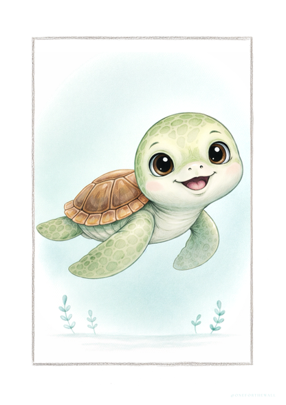 Den lille Skildpadde - Art Print