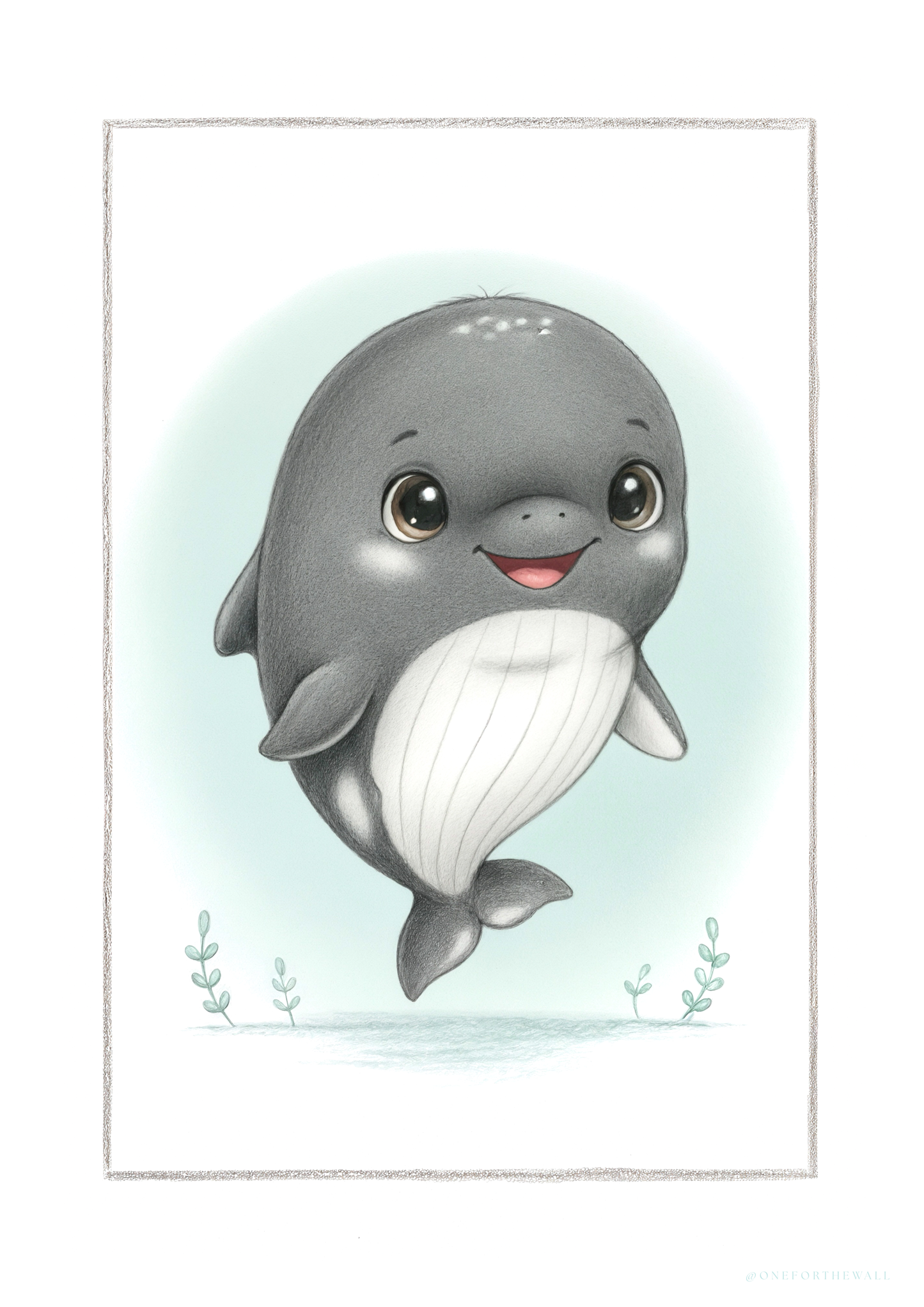 Den lille Hval - Art Print